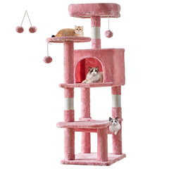 JHK Cat Tree Tall Multi Cat Climbing Tower With Natural Sisal Posts Indoor
