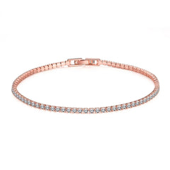 Tennis Bracelet in Rhodium Plating on 925 Silver - 2mm