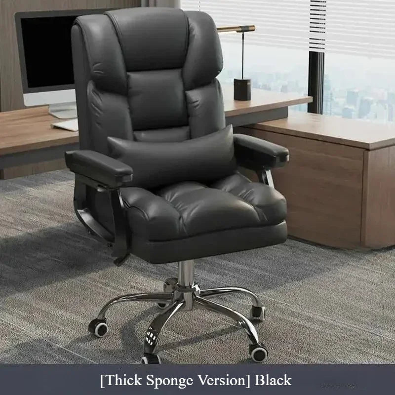 Leather Office Chairs Modern Mobile Ergonomic Computer Playseat Cushion Accent Chair Swivel Chaises De Bureau Luxury Furniture