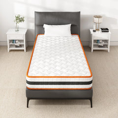 Hybrid Memory Foam and Spring Breathable Mattress, 2ft6/3/4/4ft6/5/6ft Orthopaedic Comfort, Pressure Relief and Hypoallergenic