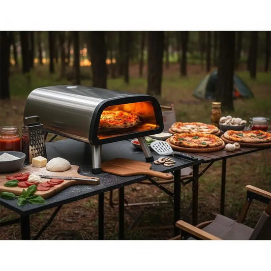Electric Pizza Oven Countertop Pizza Maker for 12" Pizza Indoor & Outdoor