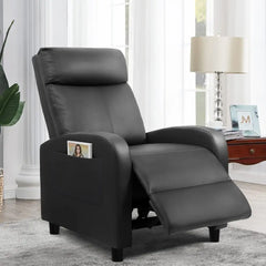 Recliner Chair for Living Room, Massage Recliner Single Sofa Home Theater Adjustable Modern Reclining Chair with Padded Seat Backrest for Adults