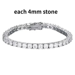 Tennisarmband aus rhodiniertem 925er Silber – 2mm