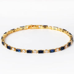 14K gold-plated bracelet Square link jointed chain  Punk hip-hop style men's and women's universal bracelet  Golden tone fashionable accessory waterproof women's bracelet