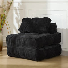 3-in-1 34" Folding Sofa Bed with Pillow Boneless Matress with Back Support Comfy Portable Convertible Sleeper Chair Floor Sofa