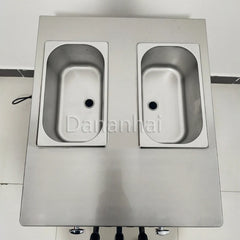 Commercial 3-Head Soft Ice Cream Maker Machine 60KG per Hour 18L per Hour Capacity for Sweet Cone Ice Cream