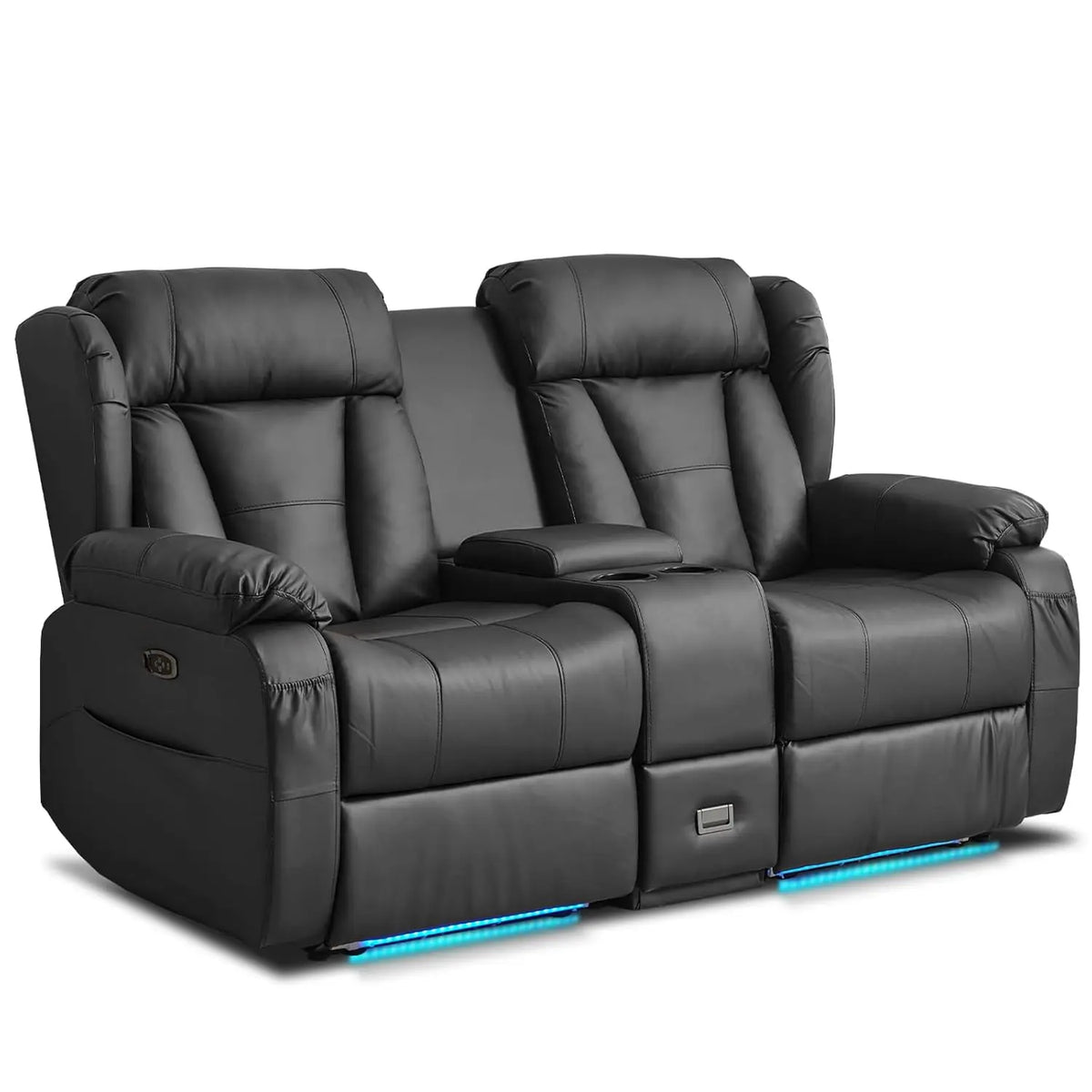 5Z-Syran - Power Reclining Loveseat With Console / Adjustable Headrest - Caramel