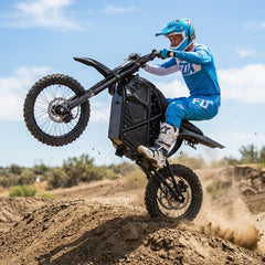 Electric Bike, 50 MPH Top Speed, 60 Miles Range, 3 Mode, Double Suspension & Dual Hydraulic Brake, 14''/12'' All-Terrain Tires, Perfect Gift #SummerWins