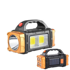 High Power LED Flashlights Camping Torch Work Light Charge 2-In-1 Solar Powered 4LED High Brightness Rechargeable Flashlight Portable Design 4 Lighting Modes USB Charging Suitable for Hiking Outdoor Exploration & Emergency Use,campingessentials,outdoorfur