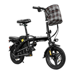 Electric Folding Ebike with Advanced Tech, 650W Motor, 48V 15Ah Battery, 22 mph Speed, 8-Level Shock Absorption, 60Km Range, Dual Disc Brakes, UL2849 Certified for Hardcore Outdoor Cycling, Budget Sport Ebike, Ebikes