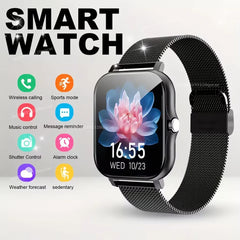 Father's Day and Summer Festivals:New Smartwatch (Black & Pink) Wearable Device Super Bowl, Super Bowl Outdoor Sports、Smart watch, wireless talking/dialing, multi-sport mode, call reminder and rejection, SMS reminder message reminder various APP reminders