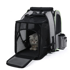 NUGGAL Expandable Pet Carrier Backpack with Breathable Mesh Tent