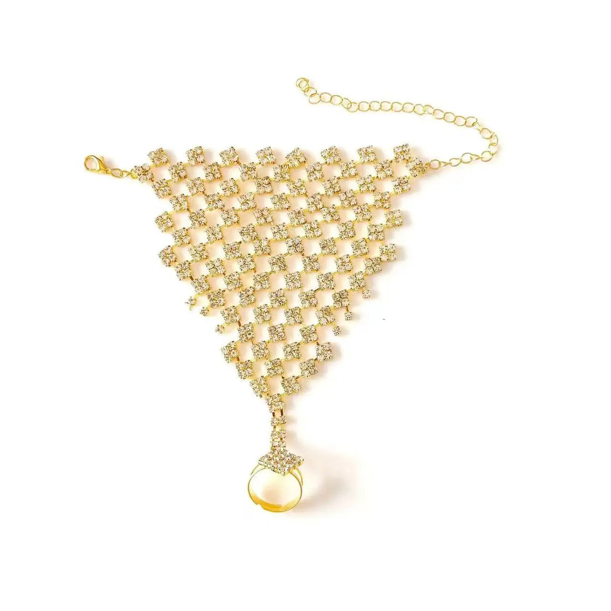 Free Spirit Hand Chain - Gold/Blue
