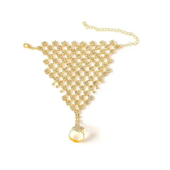Free Spirit Hand Chain - Gold/Blue