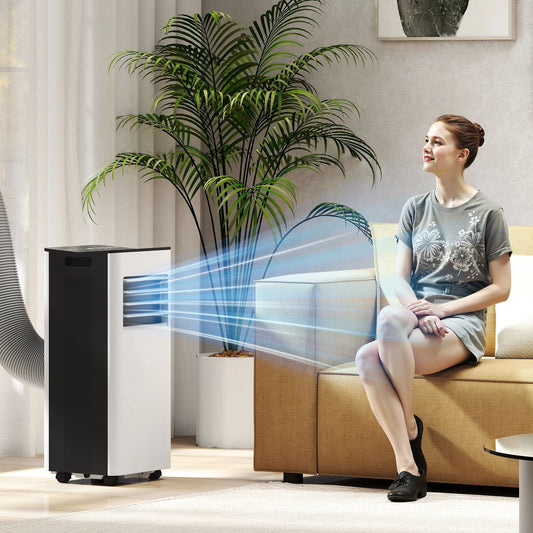 Homcom Portable Air Conditioner 3 in 1 9000 Btu Cooler Fan Dehumidifier 24.1 L/Day with Remote Control Screen
