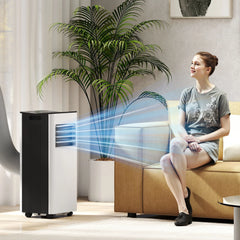 Homcom Portable Air Conditioner 3 in 1 9000 Btu Cooler Fan Dehumidifier 24.1 L/Day with Remote Control Screen