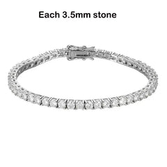 Tennisarmband aus rhodiniertem 925er Silber – 2mm