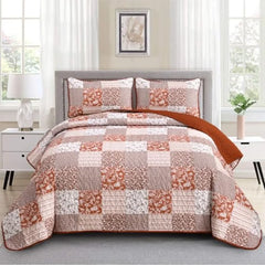 【Sommerlaune】Walflotte Wendedecken, leichte Boho-Tagesdecken mit Druckmuster, Bettüberwurf-Set mit 2 Kissenbezügen für King/Queen-Size, 1 Kissenbezug für Twin-Size, weich für alle Jahreszeiten