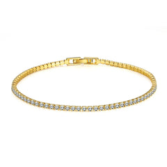 Tennis Bracelet in Rhodium Plating on 925 Silver - 2mm