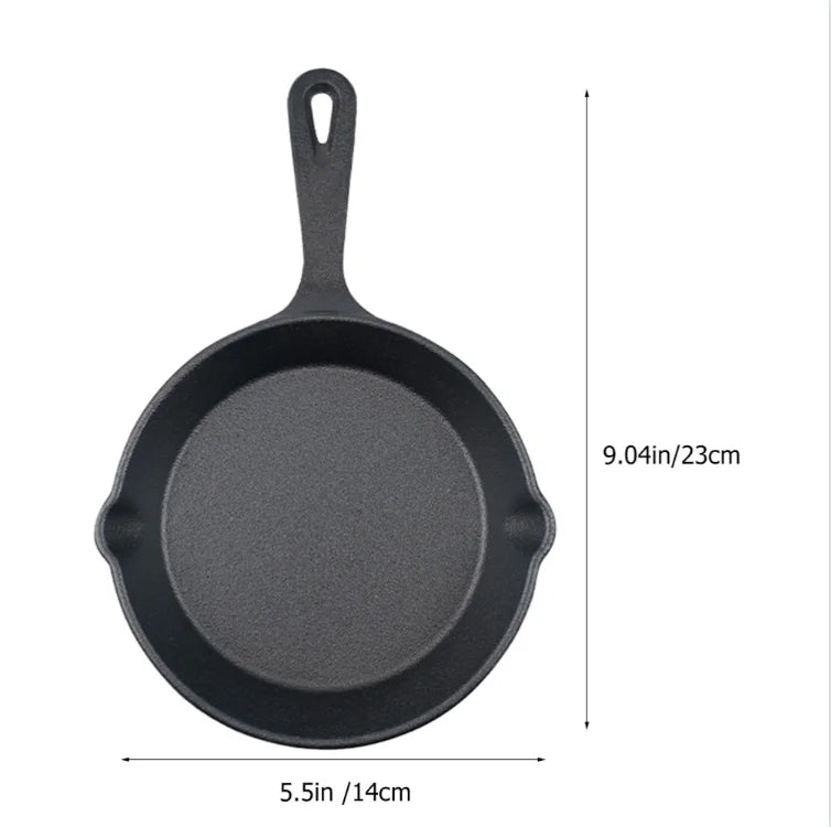 LOVEWE 3-Piece Cast Iron Skillet Set, Pre-Seasoned Frying Pans, Nonstick & Ergonomic Handles-Oven, Grill, Campfire, Indution, Stove Safe-Easy to Use Cookware outdoorfun