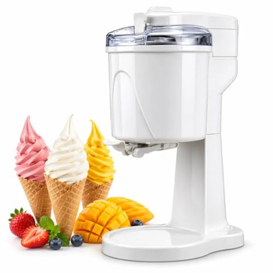 Machine à crème glacée molle pour la maison, Sorbetière 1 litre avec bol réfrigérant, 20-30 min pour une crème glacée maison rapide