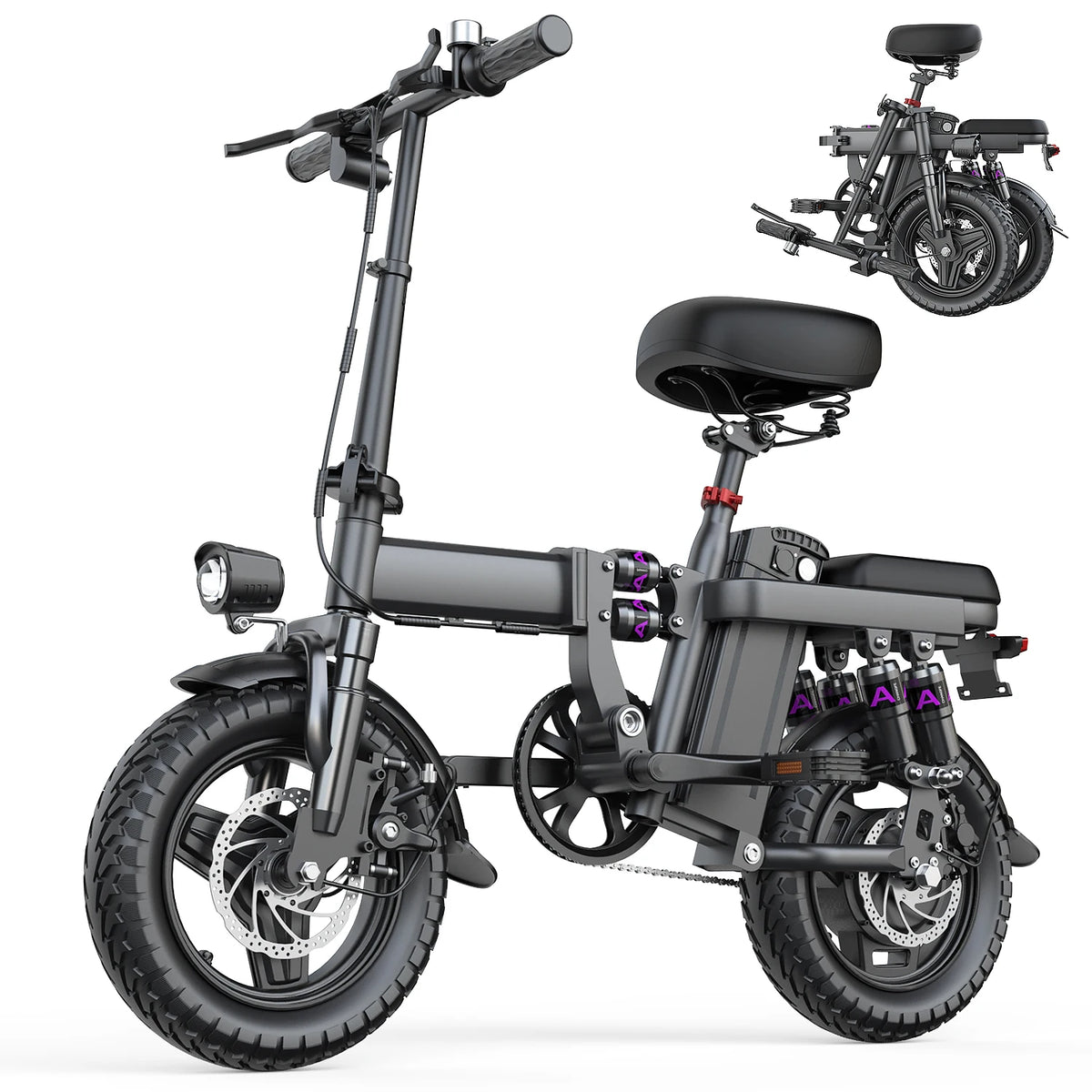 Vélo électrique pliant pour adulte, moteur 500W, batterie 48V 15Ah, autonomie 45Km, absorption des chocs à 14 niveaux, certifié UL2849, vélos électriques