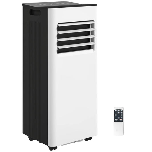 Homcom Portable Air Conditioner 3 in 1 9000 Btu Cooler Fan Dehumidifier 24.1 L/Day with Remote Control Screen