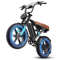 【TST R002 Ebike】TST Electric Bike for Adults 1500W Peak 20" Fat Tire All-Terrain E-Bike 60/110 Miles 28MPH Electric Dirt Bike for Road Sand Mountain Snow - 48V 15/25AH Battery Powered Electric Motorcycle,father'sdaygifts,campingessentials,campinggear