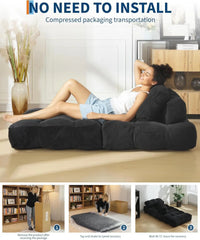 3-in-1 34" Folding Sofa Bed with Pillow Boneless Matress with Back Support Comfy Portable Convertible Sleeper Chair Floor Sofa