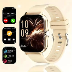 Father's Day and Summer Festivals:New Smartwatch (Black & Pink) Wearable Device Super Bowl, Super Bowl Outdoor Sports、Smart watch, wireless talking/dialing, multi-sport mode, call reminder and rejection, SMS reminder message reminder various APP reminders