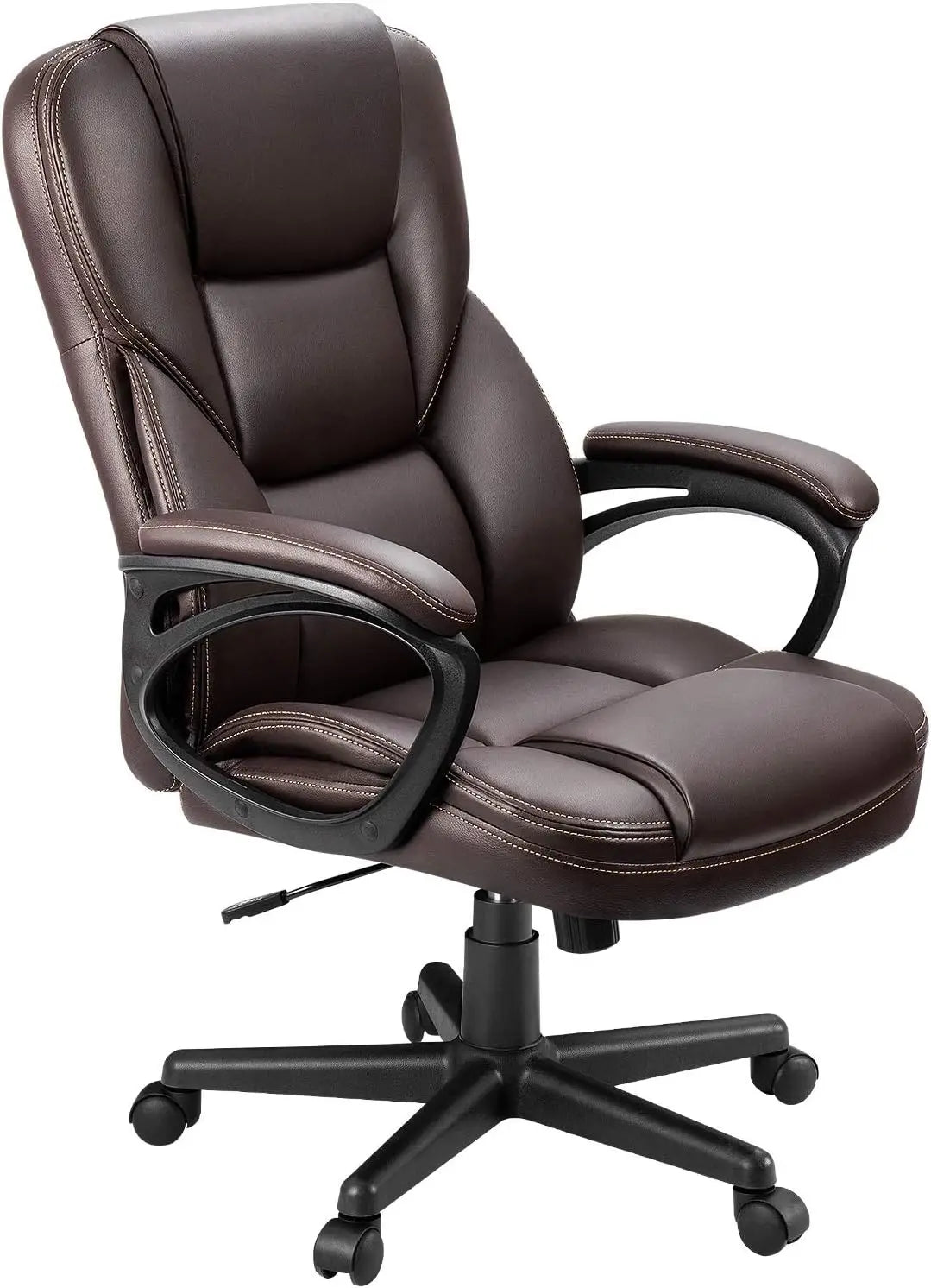 Fauteuil de bureau de direction avec repose-pieds, fauteuil de bureau grand et robuste, chaises de bureau ergonomiques pour la maison, inclinables, dossier haut, personnalisable