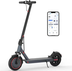 Electric Scooter Adults & Teens, 18 MPH Max Speed, 21 Miles Long Range, Cruise Control and Dual Braking, Foldable Electric Scooter for Adults Powerful Portable App battery escooter system Folding Bike