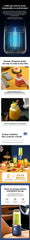 Tragbarer Mixer Flasche Elektrisch 6 Klingen Multifunktions-Entsafter Frischsaft Smoothie Mixer Eiscrasher Lebensmittelprozessor