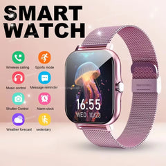 Father's Day and Summer Festivals:New Smartwatch (Black & Pink) Wearable Device Super Bowl, Super Bowl Outdoor Sports、Smart watch, wireless talking/dialing, multi-sport mode, call reminder and rejection, SMS reminder message reminder various APP reminders