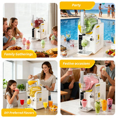 Ice Cream Machine Frozen Drink Maker, Slushie Machine for Home - Slushy Machine Maker No Ice Needed Self Cleaning, 5 Preset for Soft Serve Ice Cream, Slushie, Margarita, Frappés, Milkshake
