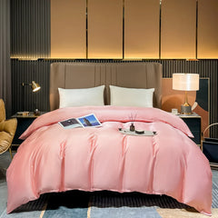 Housse de Couette en Soie de Mûrier 100% Soie Housse de Couette Douce Respirante 240x260 Housse de Couette Grande Taille