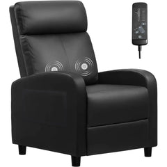 Recliner Chair for Living Room, Massage Recliner Single Sofa Home Theater Adjustable Modern Reclining Chair with Padded Seat Backrest for Adults
