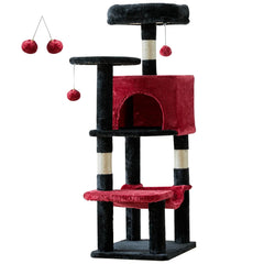 JHK Cat Tree Tall Multi Cat Climbing Tower With Natural Sisal Posts Indoor