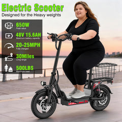 IScooter DX5 Elektroroller, 48V 15.6Ah Akku, 1500W Motor, 15 Zoll Tubeless Reifen, 55Km/h Höchstgeschwindigkeit, hydraulische Scheibenbremsen