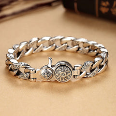 Men's Polished Chain Sports Wristband Bracelet - Chic Sports Wristbands for Men's Jewelry, Stylish Mensfashion Accessories, Ideal for Daily Wear, Perfect Gift for Loved Ones
