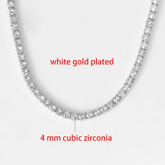 PAVOI 14K Gold Plated Pear Cubic Zirconia Tennis Necklace for Women – Tennis Chain Necklaces – Sizes 15" and 18"