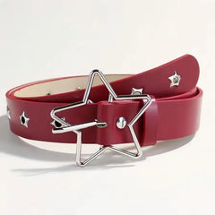 Star Buckle Edgy Y2K Belt