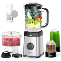 Ganiza Professional Smoothie Blender 1100W Motor 25000 RPM 8 Auto Programs for Frozen Fruits Ice 64 oz Large 12-in-1 Countertop Blender Dishwasher Safe Multifunctional Juicer food processor nutribullet vitamix juicer machine