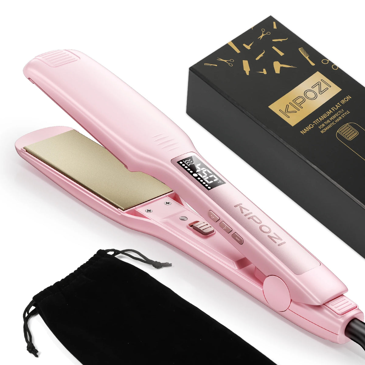 Wavytalk Hair Straightener 1.75 Inch for Effortless Straightening