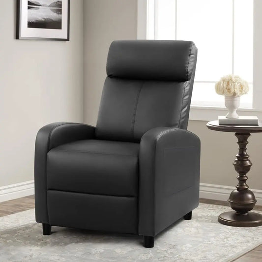 Recliner Chair for Living Room, Massage Recliner Single Sofa Home Theater Adjustable Modern Reclining Chair with Padded Seat Backrest for Adults