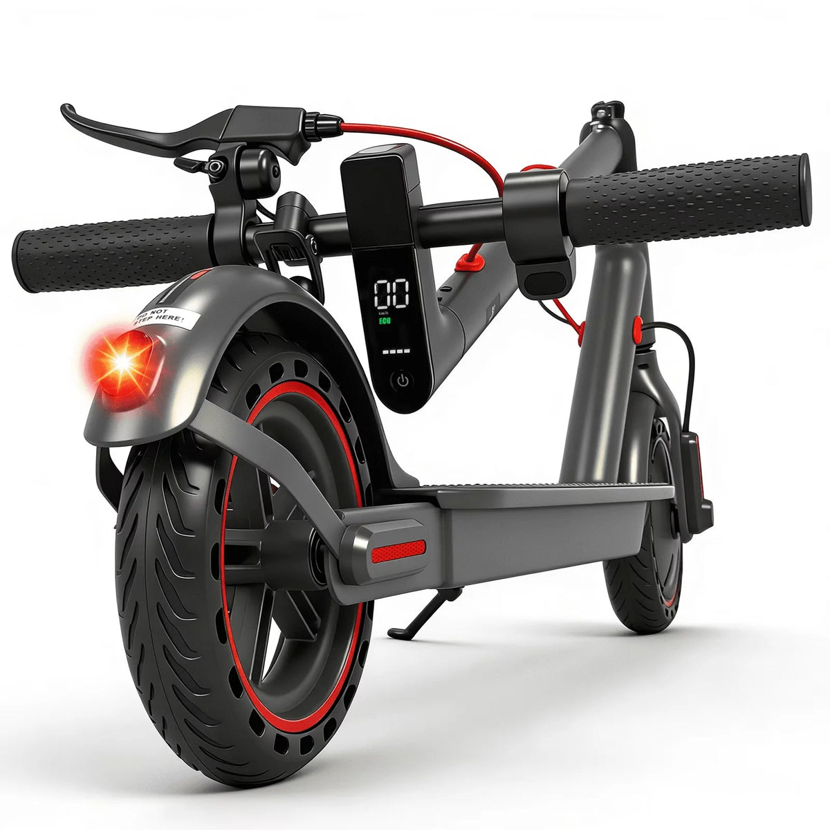 Electric Scooter, 19 MPH Max Speed, 21 Miles Range, 350W Motor, Long Range Battery, 8.5'' Solid Tires, Climbable, Dual Brakes, App, Foldable Portable Commuter Scooter, Perfect Gift for Adults Teens