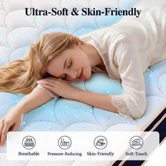12"14"16" Full Queen King Size Hybrid Mattress in a Box with Gel Memory Foam Mattresses Medium Firm Motion Isolation