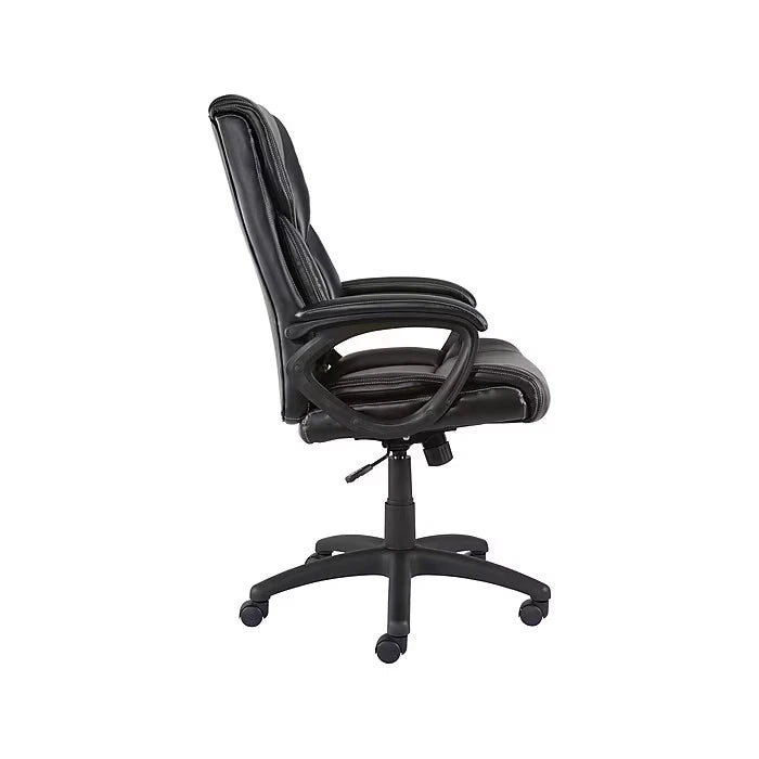 Staples Kelburne Luxura Ergonomic Faux Leather Executive Office Chair – Swivel Desk Chair