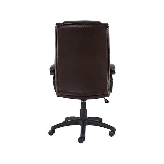 Staples Kelburne Luxura Ergonomic Faux Leather Executive Office Chair – Swivel Desk Chair