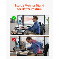 Uimoso 67" L-Shaped Reversible Computer Desk with Monitor Shelf – Gaming & Home Office Desk